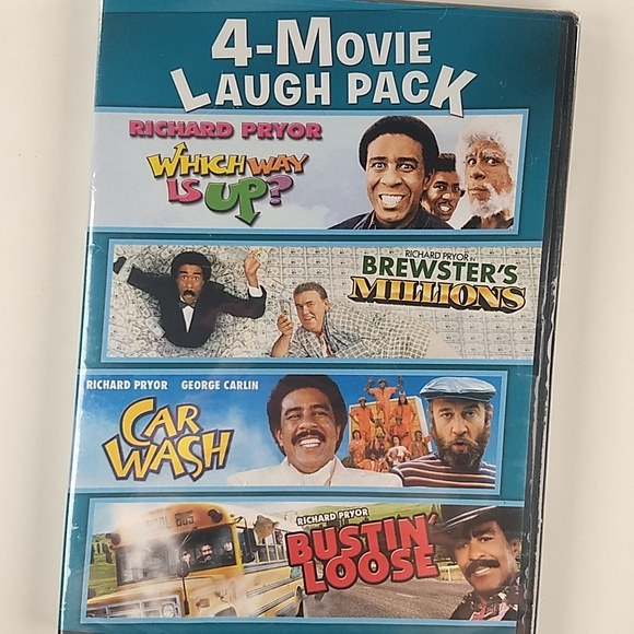 Richard Pryor 4 Movie Collection DVD Set, Factory Sealed - Picture 1 of 11